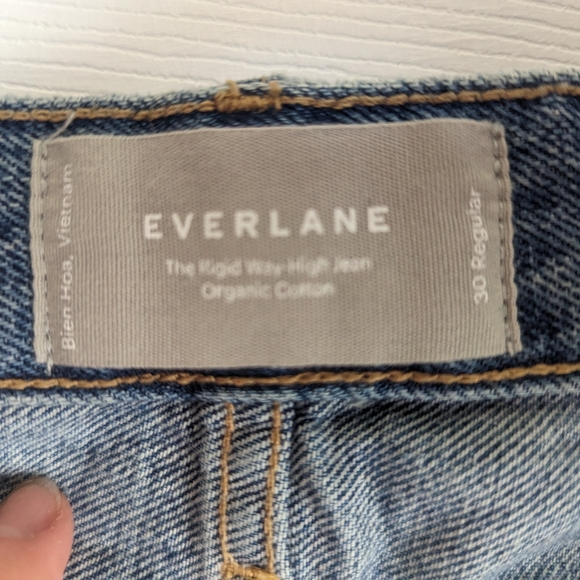 Everlane Rigid Way high waist straight jeans sz 30R - Picture 5 of 7